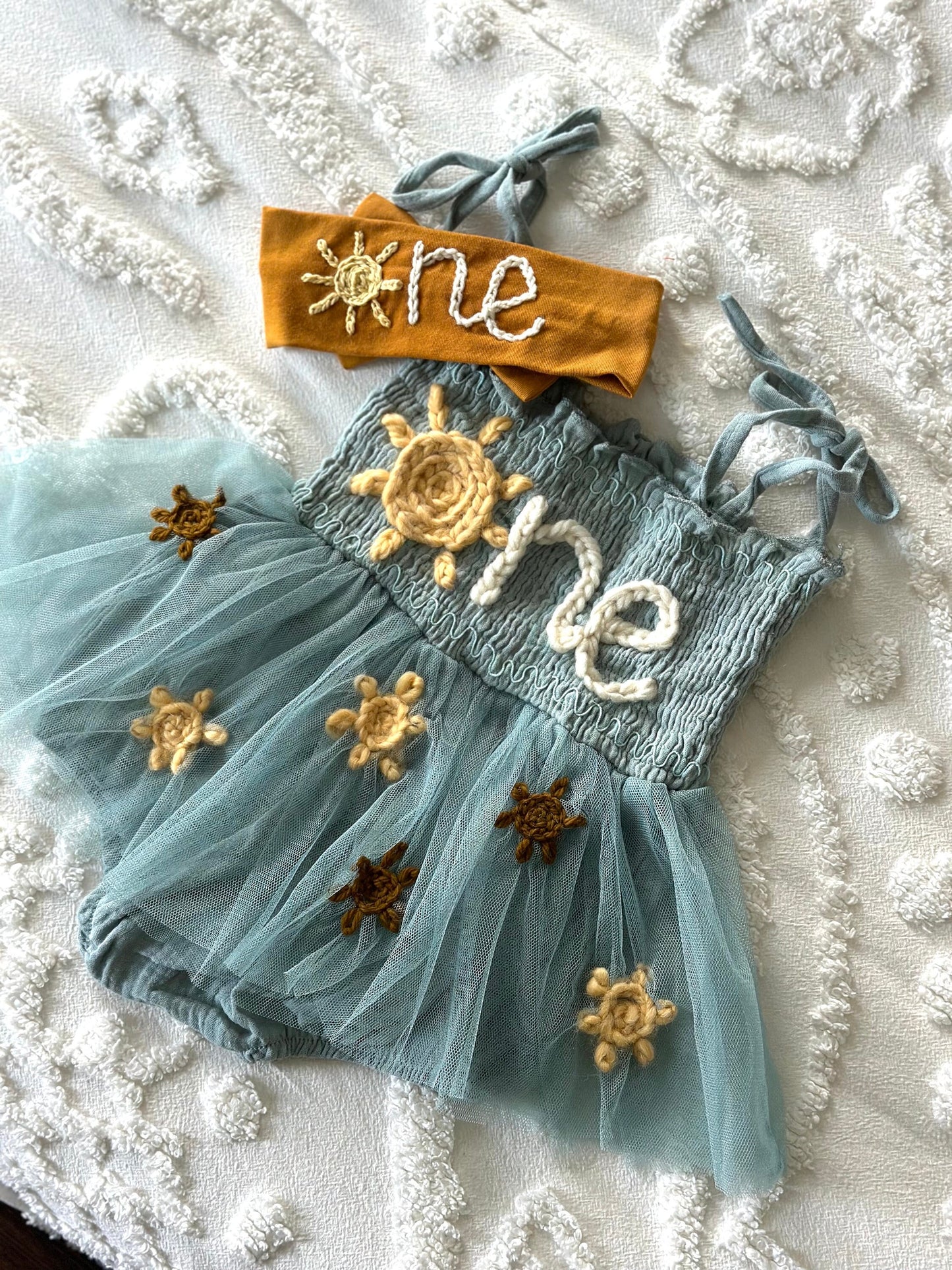 Hand Embroidered Personalized Tutu, birthday theme outfit baby special occasion outfit