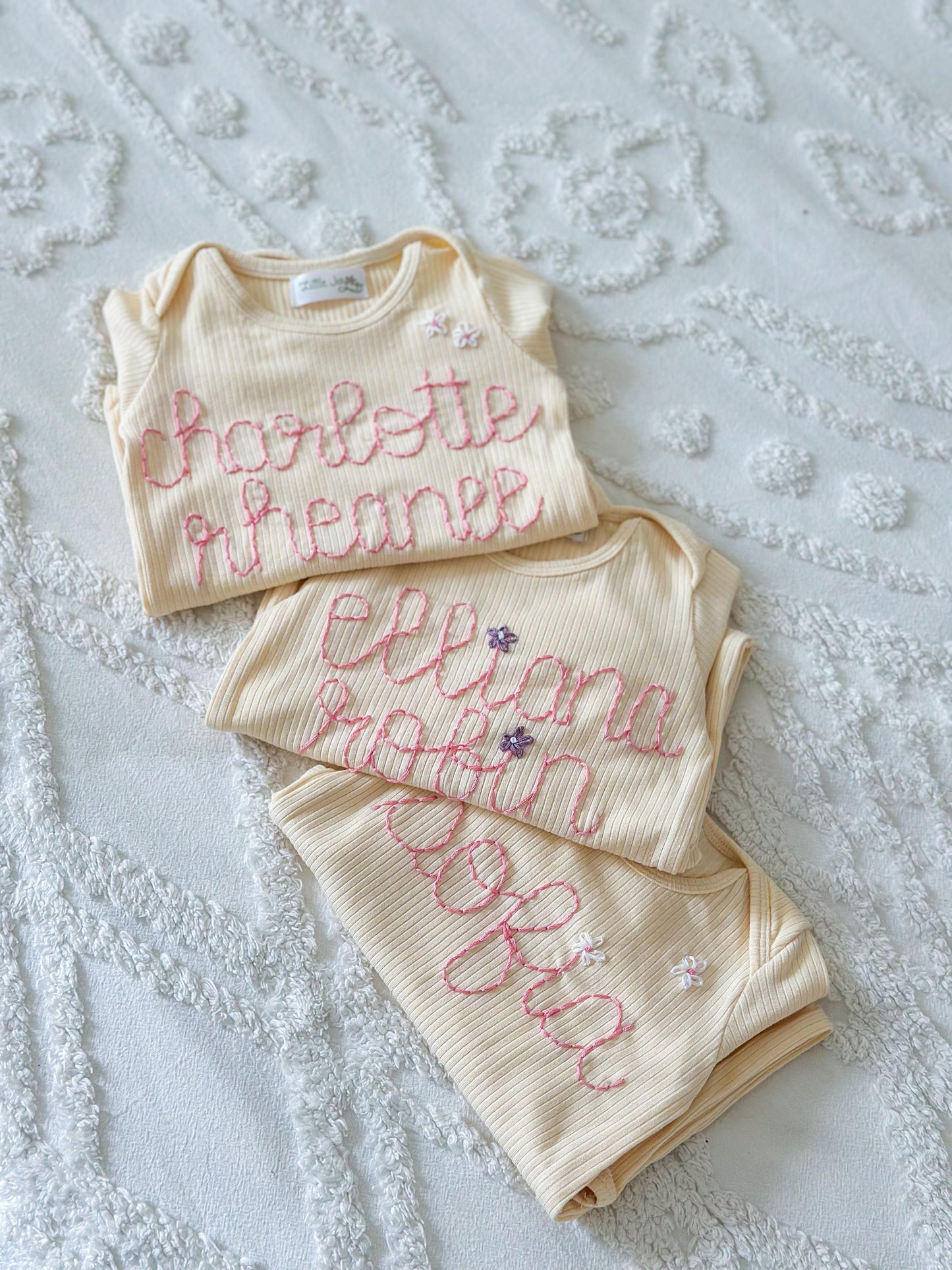 Baby Knotted Gown - Embroidered Baby Gift