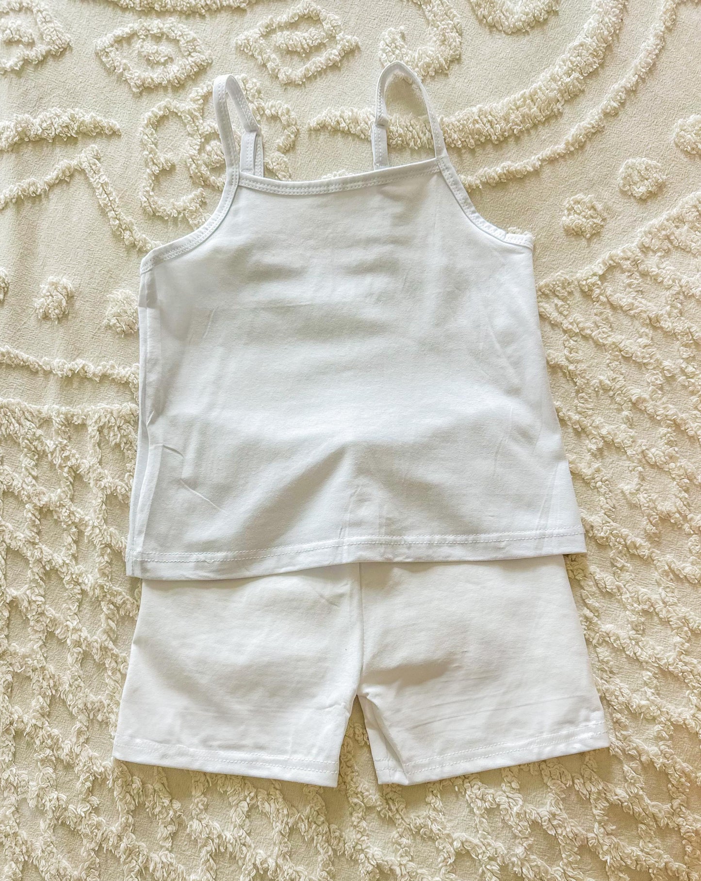 Embroidered Knit Leightweight Summer Set, Custom Girl gift