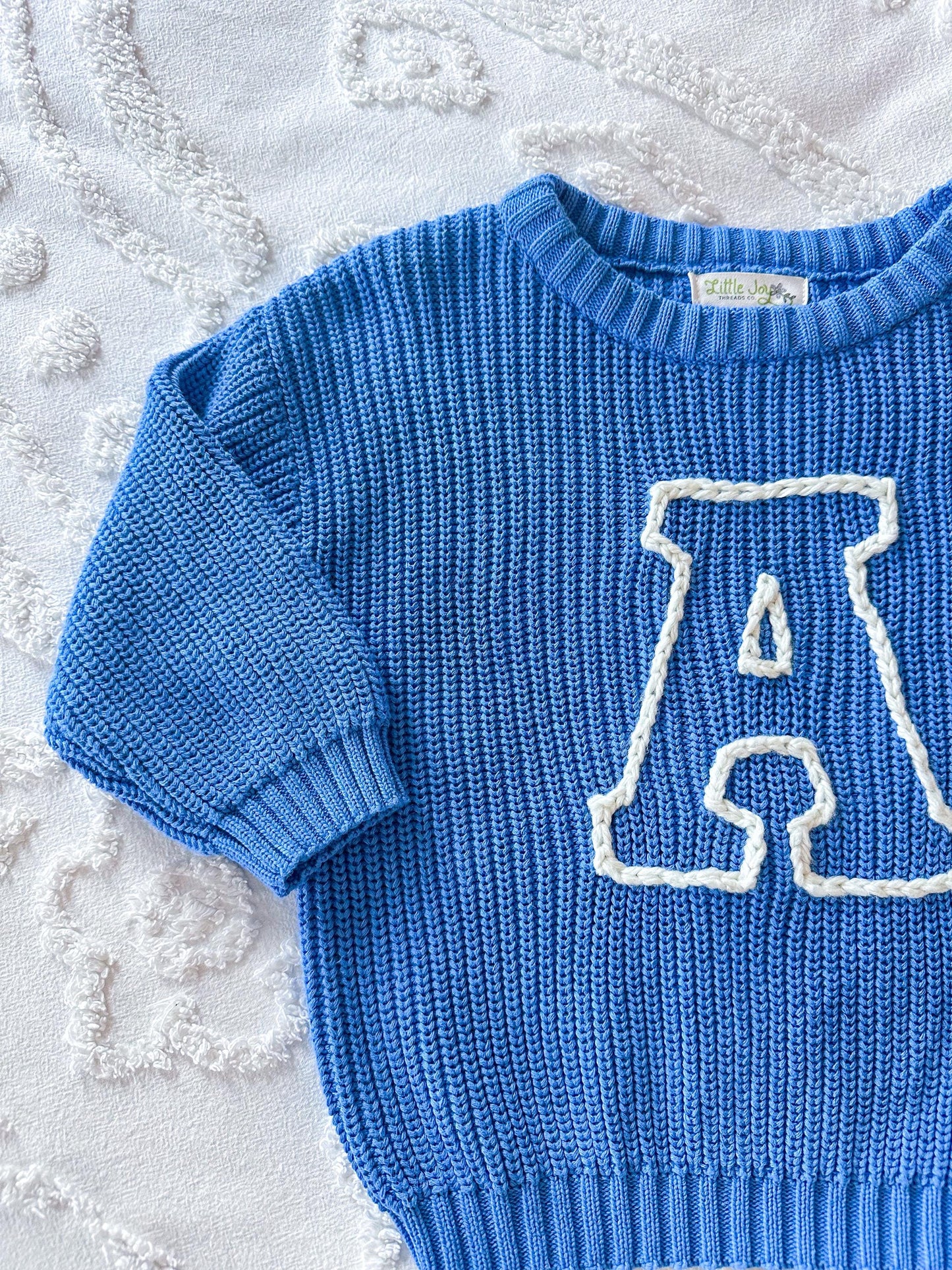 Varsity Letter Initial Sweater, baby and toddler letter sweater