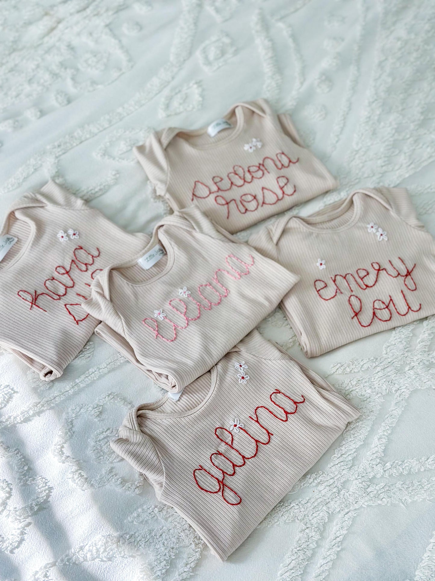 Baby Knotted Gown - Embroidered Baby Gift