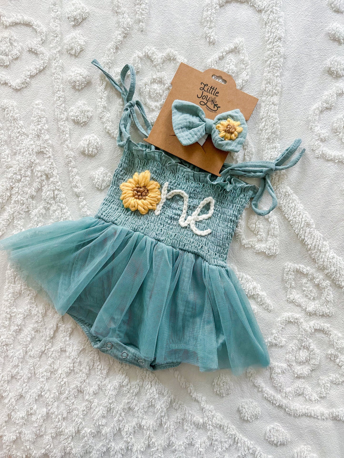 Hand Embroidered Personalized Tutu, birthday theme outfit baby special occasion outfit