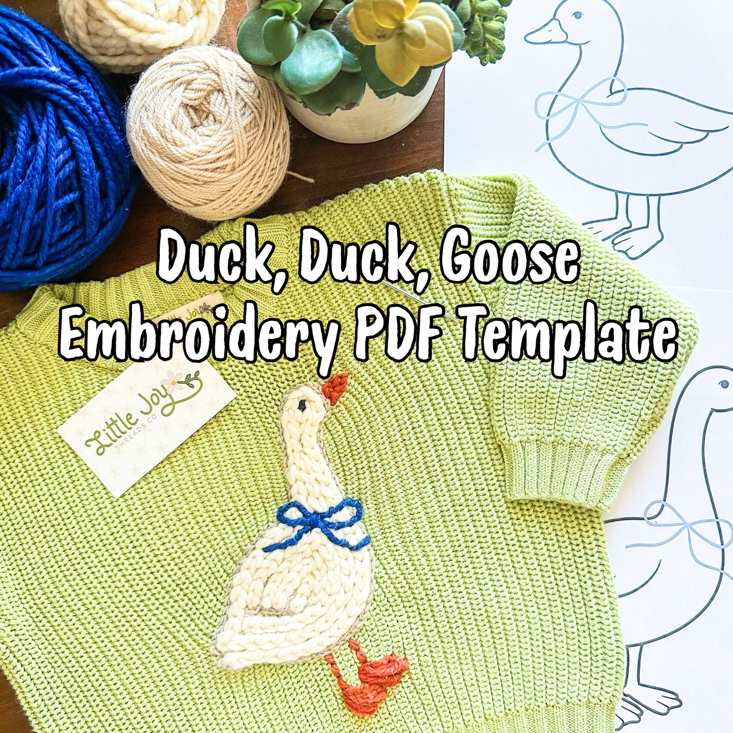 Duck, Duck, Goose PDF Template & Video Tutorial