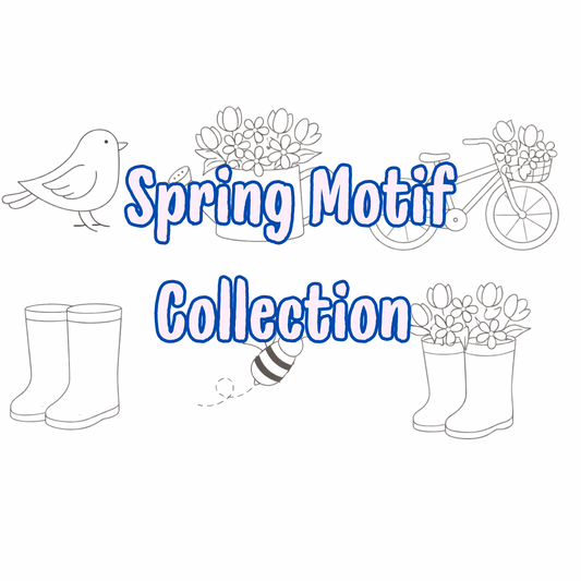 Spring Collection PDF Motifs for DIY Embroidery & Video Stitch guide