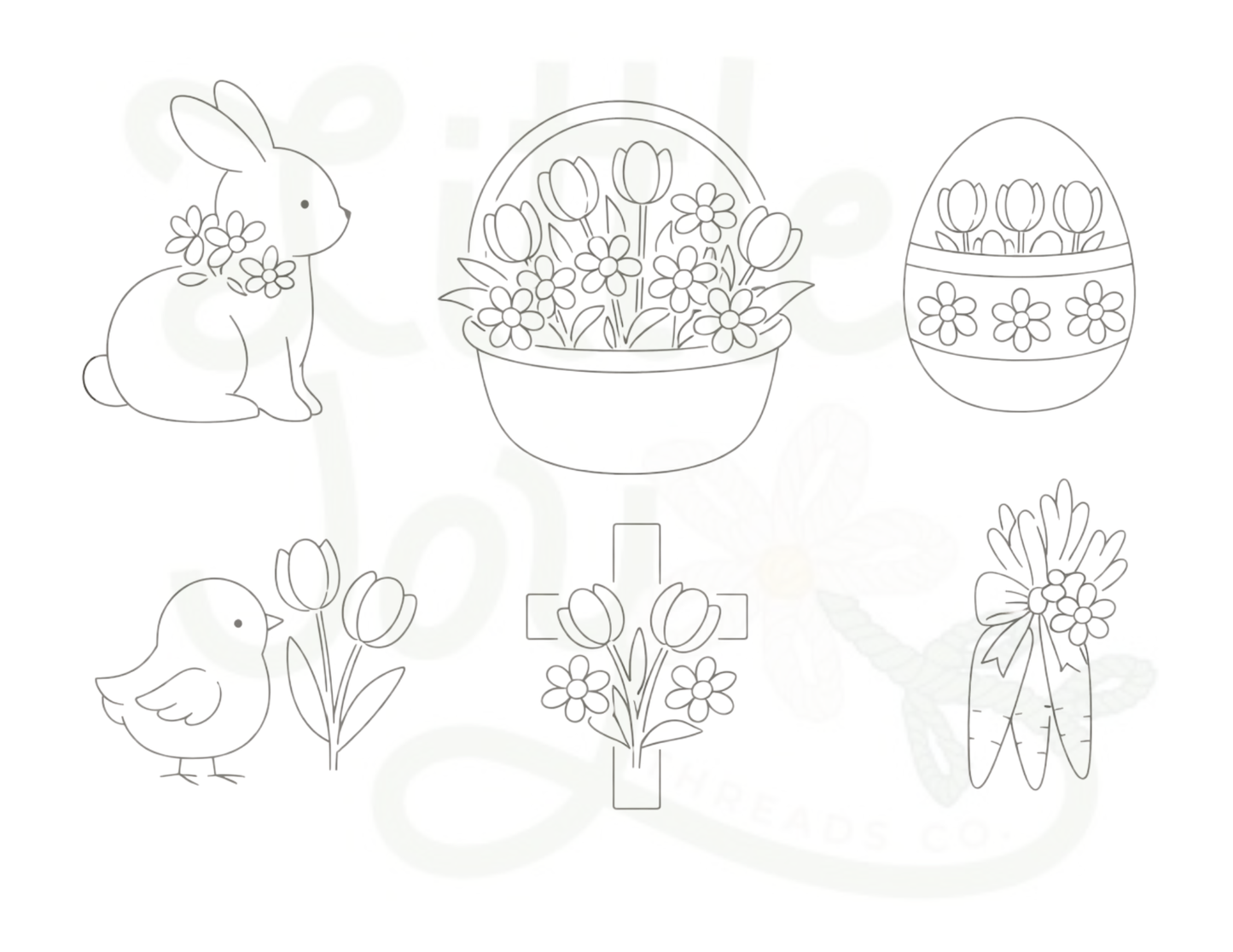 Easter Motif Embroidery Kit