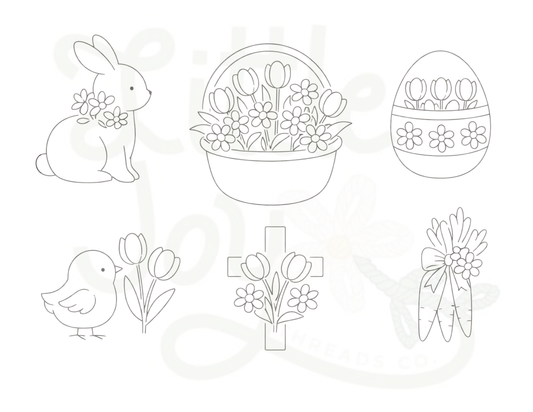 Easter Motif Embroidery Kit