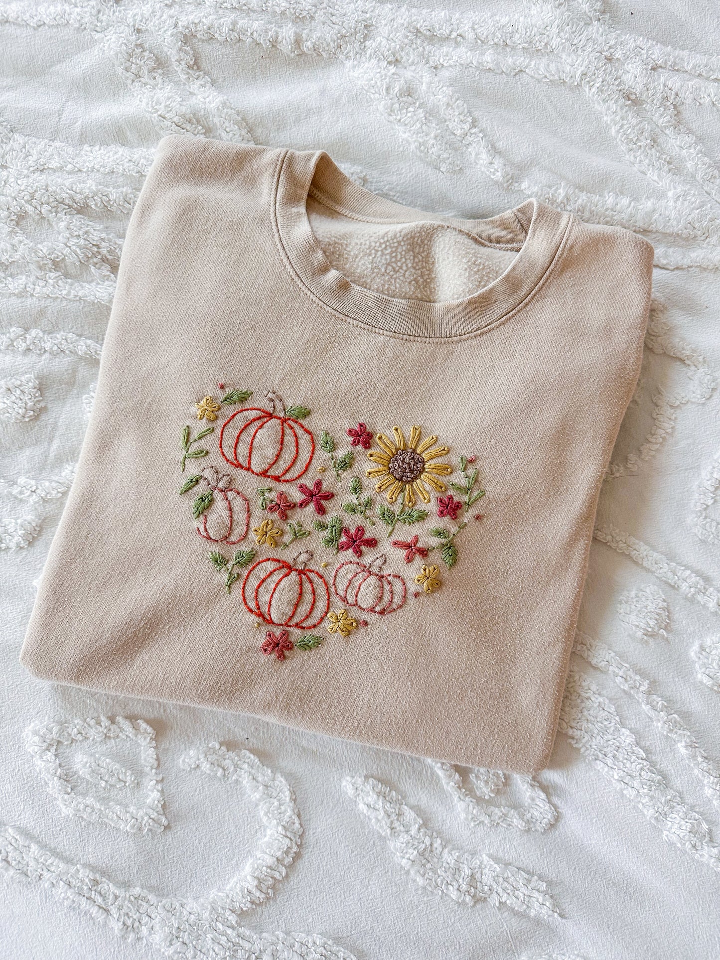 PDF Fall Heart Template - DIY Embroidery Templates - Downloadable PDF