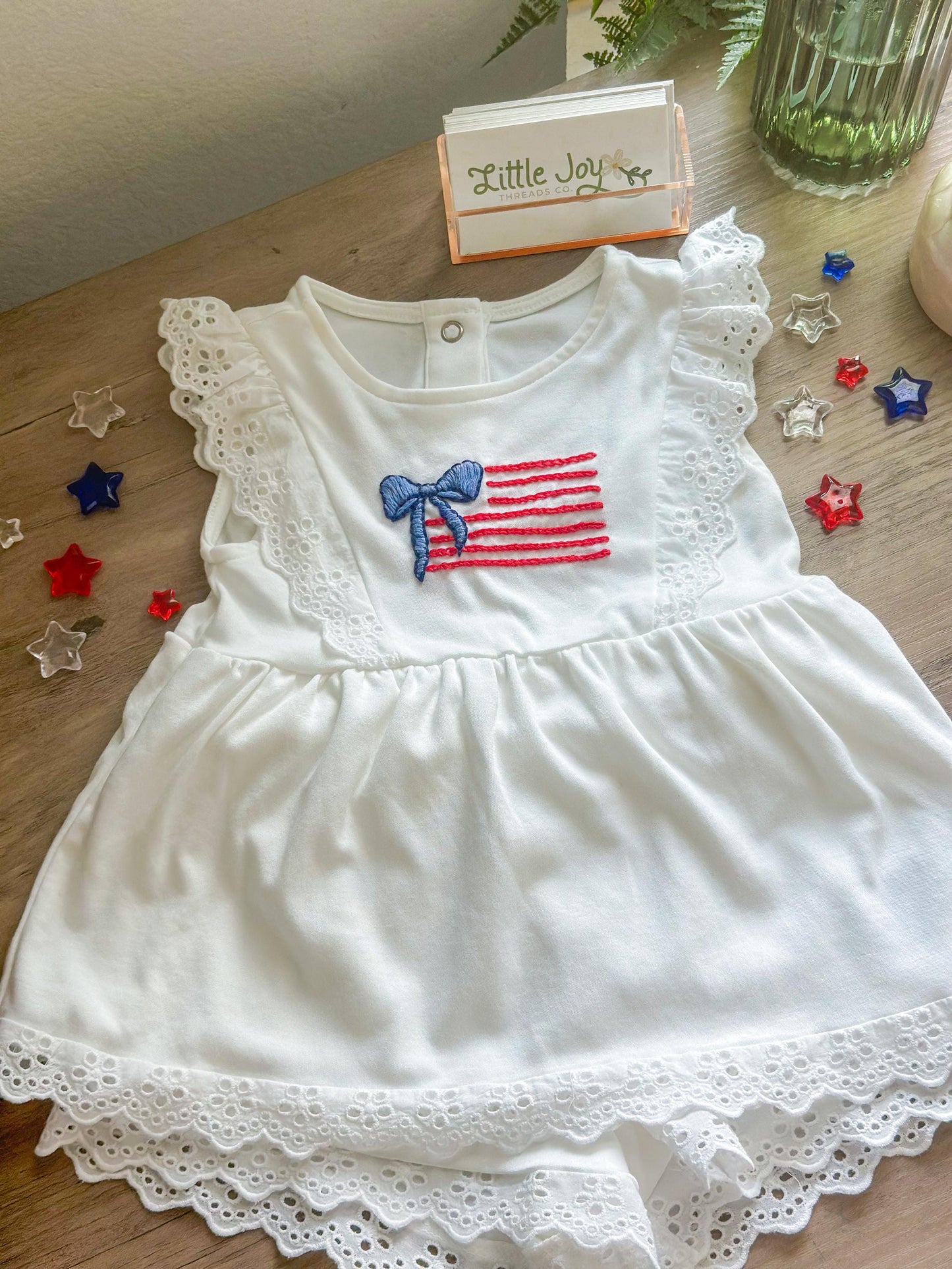 DIGITAL DOWNLOAD American Bow Flag Embroidery Template & Tutorial - DIY embroidery - Embroidery Tutorial