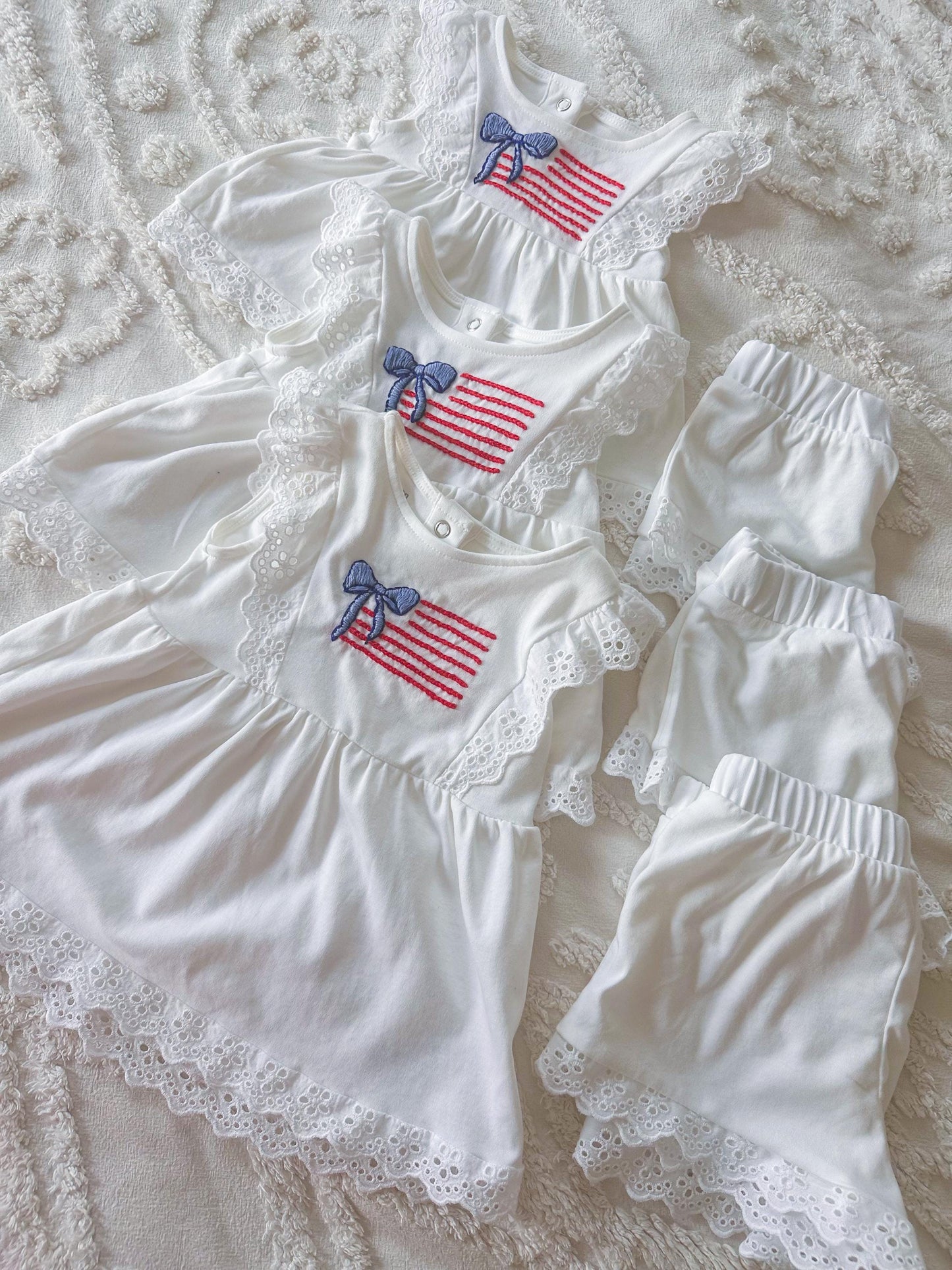 EMBROIDERY KIT American Bow Flag - Tutorial and DIY embroidery kit - hand embroidery pattern & blueprint